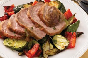 Cosciotto di vitello con salsa al pepe verde